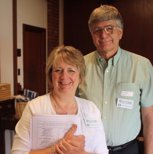 Older man and woman ushers at Calvary Episcopal Church 