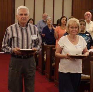 Calvary Episcopal Church ushers during a service