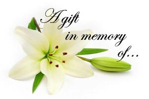 Memorial donations